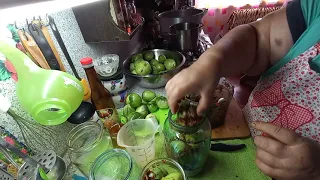 ЗЕЛЕНЫЕ ПОМИДОРЫ С НАЧИНКОЙ НУ ОЧЕНЬ ВКУСНЫЕ.