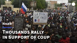 Niger: Thousands rally in Niamey in support of coup d'état | AFP