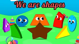 Shapes & Colours| 2D Shapes | Geometric Shapes | Shapes song | Name of shapes | Colours