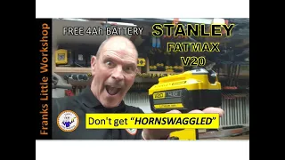 STANLEY FATMAX V20 free battery 2023, I nearly "Hornswaggled" myself...