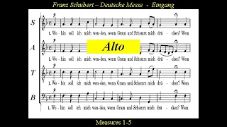 Schubert - Deutsche Messe - D872-1  Eingang - Alto