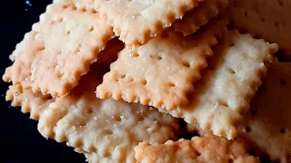 How to make # HOME-MADE SALTINE CRACKERS # SODA CRACKERS # RITZ CRACKERS # EASY