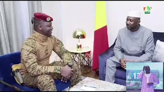 Echange entre les Présidents Ibrahim TRAORE, Assimi GOÏTA et Faustin Archange TOUADERA