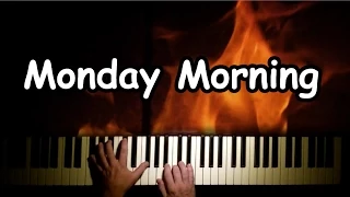 Monday Morning (slow version) by Melanie Fiona on the piano with lyrics