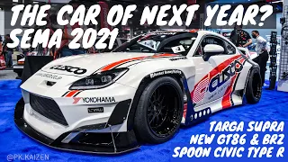 I BET THE NEW 2022 GT86 AND BRZ WILL BE HOT // SEMA 2021 CENTRAL HALL // FOUND SPOON CIVIC TYPE R