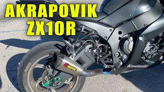 2016 ZX10R Akrapovic Slip-On Titanium Exhaust Sound