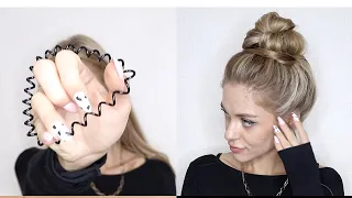 ТОТ САМЫЙ ПУЧОК ИЗ ТИК ТОКА, НЕБРЕЖНАЯ ОБЪЕМНАЯ ГУЛЬКА ЗА 1 МИНУТУ | VIRAL TIKTOK MESSY BUN TUTORIAL