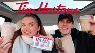 british besties try Tim Hortons for the first time :)