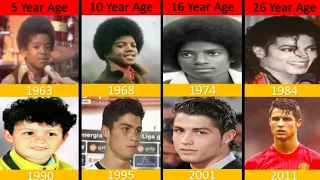 Cristiano Ronaldo VS Michael Jackson Natural Transformation 🌟 2024 | From 0 To Now