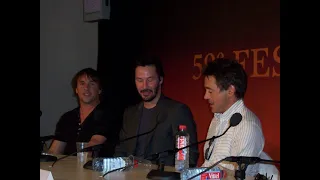 2006 Keanu Reeves, Robert Downey Jr. and director Richard Linklater / A Scanner Darkly / Cannes