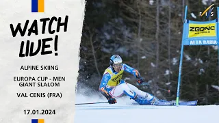 Europa Cup Men Giant Slalom Val Cenis ( FRA) - Run 2 17th January 2024