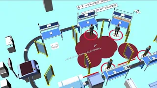 Plant Simulation - To study Social Distance in a Ventilator manufacturing production line