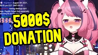 Ironmouse and CDawgVA react to 5000$ donation from Melody