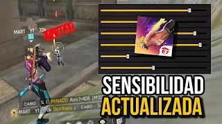 ✅ SENSIBILIDAD ACTUALIZADA⚙️Para dar TODO ROJO en FREE FIRE