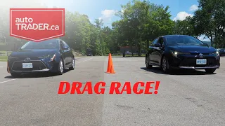 2020 Toyota Corolla Hybrid (Drag Race vs 2020 Toyota Corolla)