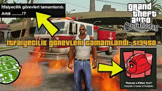 İTFAİYE GÖREVLERİNİ TAMAMLAYINCA BAKIN NE OLUYOR ! GTA San Andreas Definitive Edition