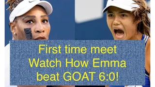 Emma Raducanu beat GOAT Serena Williams 6:0 at her last match at Cincinnati (Full set 2)