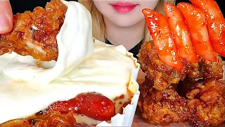 엽떡 허니콤보 꿀조합 치즈 듬뿍 리얼사운드 먹방 ASMR mukbang