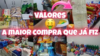 COMPRAS PARA TRÊS MESES NO ATACADÃO // COM VALORES 🤑 A MAIOR COMPRA QUE JÁ FIZEMOS 😱😱