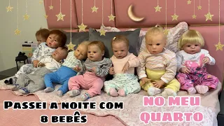 PASSEI A NOITE NO MEU QUARTO DA CASA NOVA COM MEUS BEBÊS REBORN | GABI REBORN