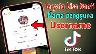 Cara ganti nama pengguna atau username akun tiktok