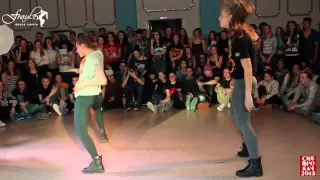 Siberian Dancehall Contest 2015 - Dancehall 2x2 - 1/2 final - Julia & Olya vs. Sofa & Maru