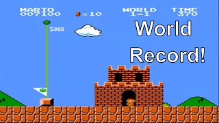 Super Mario Bros. - Speedrun level 1 - 1 [370] World Record