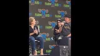 Neil Young at 2017 Farm Aid Press Conference: Burgettstown, PA - Sept 16