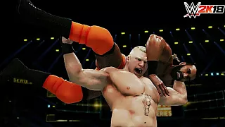 Brock Lesnar vs Jinder Mahal | Champion vs Champion - WWE 2K18 Dream Match Highlights