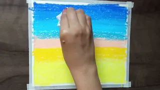 Night Scenery Drawing | Oil Pastel Painting | Saniya Patel | STEP BY STEP DRAWING OF 2024