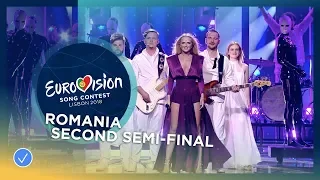 The Humans - Goodbye - Romania - LIVE - Second Semi-Final - Eurovision 2018