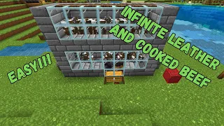 SIMPLE 1.20 AUTOMATIC COW FARM TUTORIAL in Minecraft Bedrock (MCPE/Xbox/PS4/Nintendo Switch/PC)