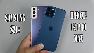 Samsung Galaxy S21 Plus 5G vs iPhone 12 Pro max | SpeedTest and Camera comparison