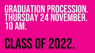 University of Cumbria - Graduation procession Thursday 24 November 2022 10am