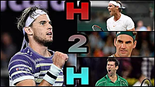 Thiem vs Big 3 - All 32 H2H Match Points (HD) • Who Can Beat the Big 3 ? #5