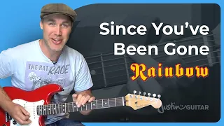 How to play Since You've Been Gone by Rainbow on guitar