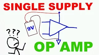 How to use op amps with a single rail power supply