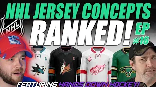 NHL Jersey Concepts Ranked! Ft @Hands Down Hockey! EP#16