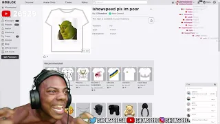 iShowSpeed Spends 18 Million Robux On A Shrek T-Shirt