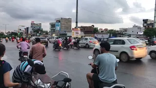 Rainy traffic in Jaipur, Rajasthan, India | Date 13-08-2022