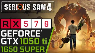 Serious Sam 4 GamePass PC | GTX 1050 ti | 1650 SUPER | RX 570 | Performance Test