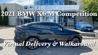 First Look 2021 BMW X6 M Competition Virtual Delivery Walkaround Cold Engine Exhaust Sound #SUmer416