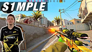 s1mple  K/D 2.92 faceit game! 🥵 CSGO s1mple POV