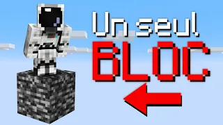 Est-ce que je peux survivre sur 1 seul bloc de Bedrock ?