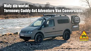 Mały ale wariat. Terenowy Caddy 4x4 Adventure Van Conversions
