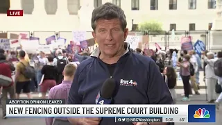 Fencing Installed Around Supreme Court Amid Abortion Rights Protests | NBC4 Washington