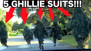 GHILLIE SUIT DING DONG DITCH PRANK 2016!!! | JOOGSQUAD PPJT