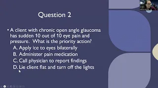 Adult Med Surg: Ear/Eye Practice Questions