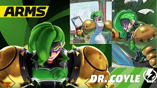 All Dr. Coyle Victory Voice Lines/Winning Animations + Unique VS Fighter Dialogue ARMS