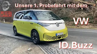 Unsere 1. Probefahrt im VW ID-Buzz - ein echter Bus!